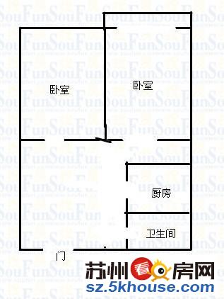 东环新村五六村 一号线旁 两南房 客厅朝北户型正气 一梯两户