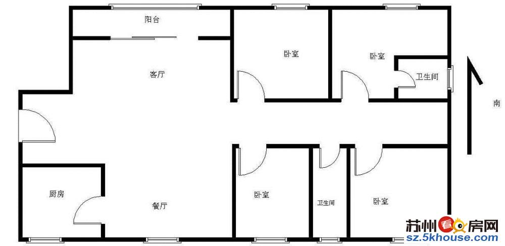 白塘景苑 精装修四房 南北通透 干净整洁 拎包入住