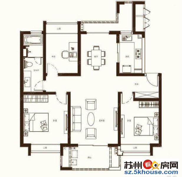 万科新都会装修大三房满两年价格300万