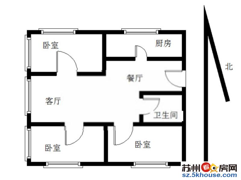 陆慕 晨曦馨苑 精装三居室.婚房首租 家电齐全 拎包入住