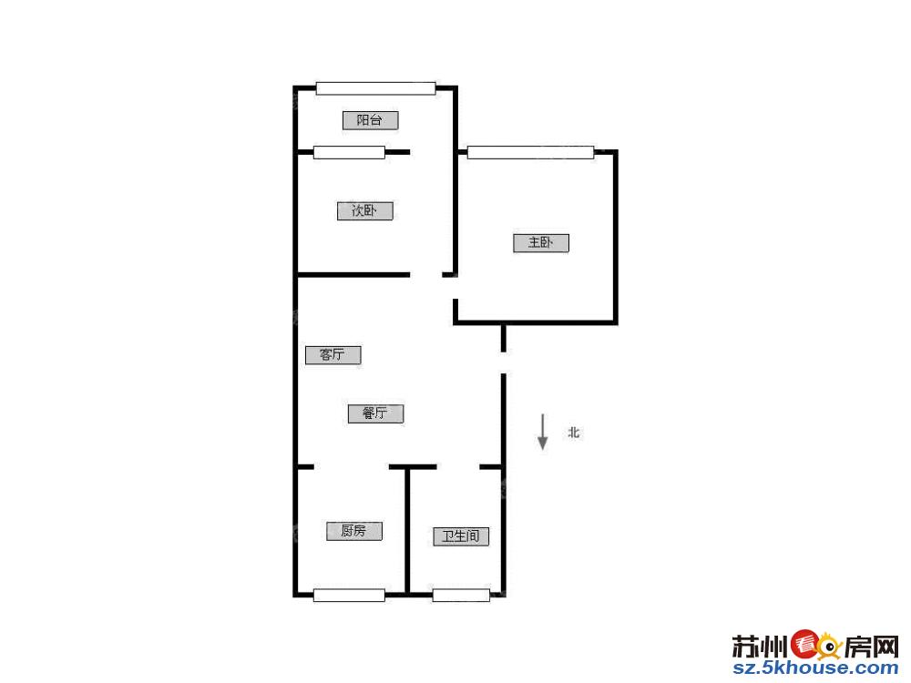 友联二村地铁附近 精装朝南两房 全明户型家具家电全留独库8平