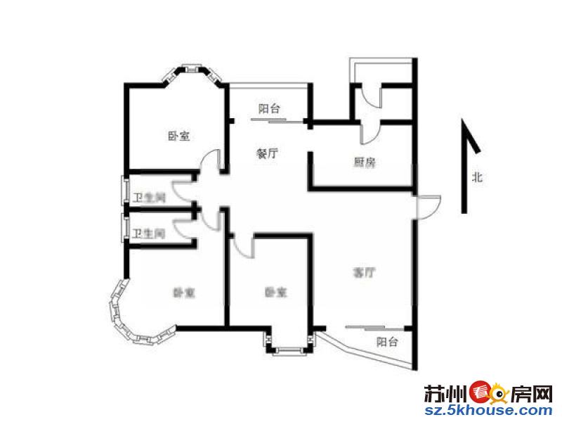 娄葑 金益新村大三房 房东自住 家电齐全 干净清爽可押一付一