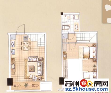 平江双悦大厦64平米硬装修可办公居住看房随时有钥匙