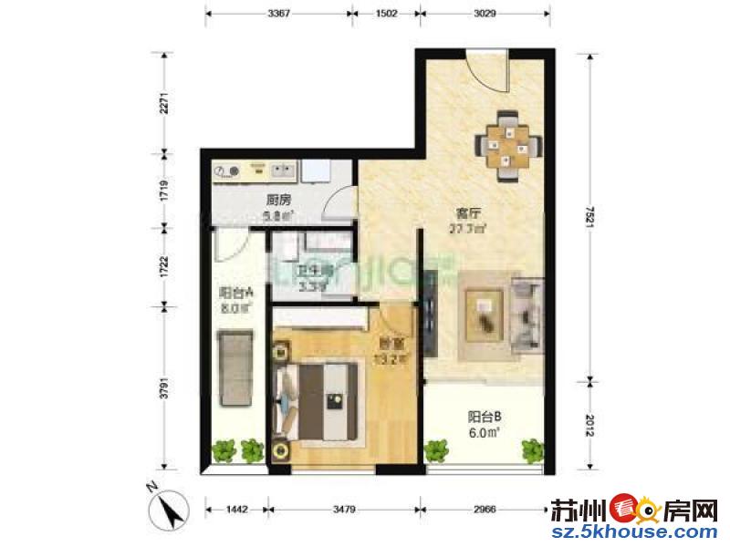 湖东星汇广场精装公寓 首次出租 全新家具家电 直接拎包入住