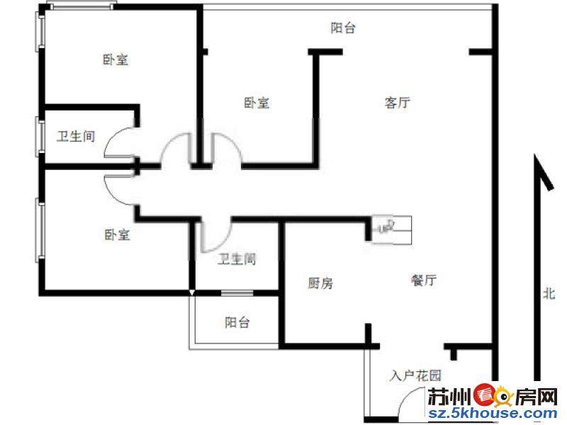 金河国际华庭精装修3室 采光好 通透干净整洁清爽 拎包入住