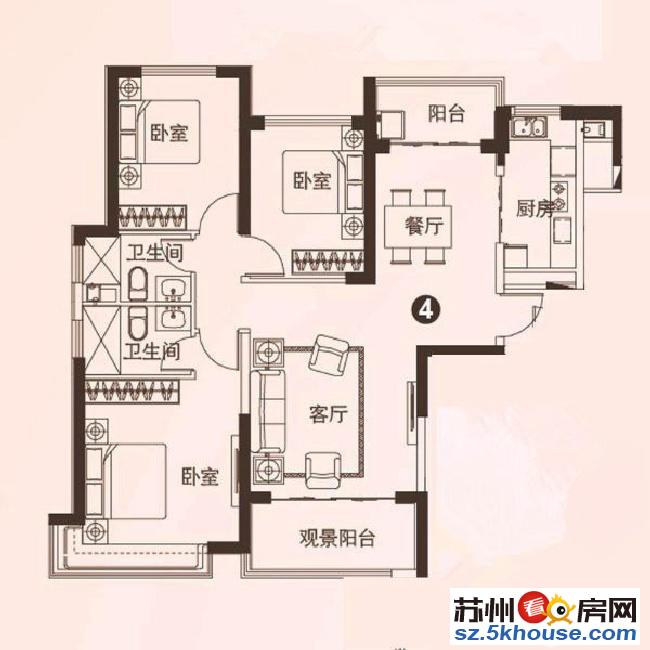 花南家园精装三房188万临近万达广场满两年随时看房