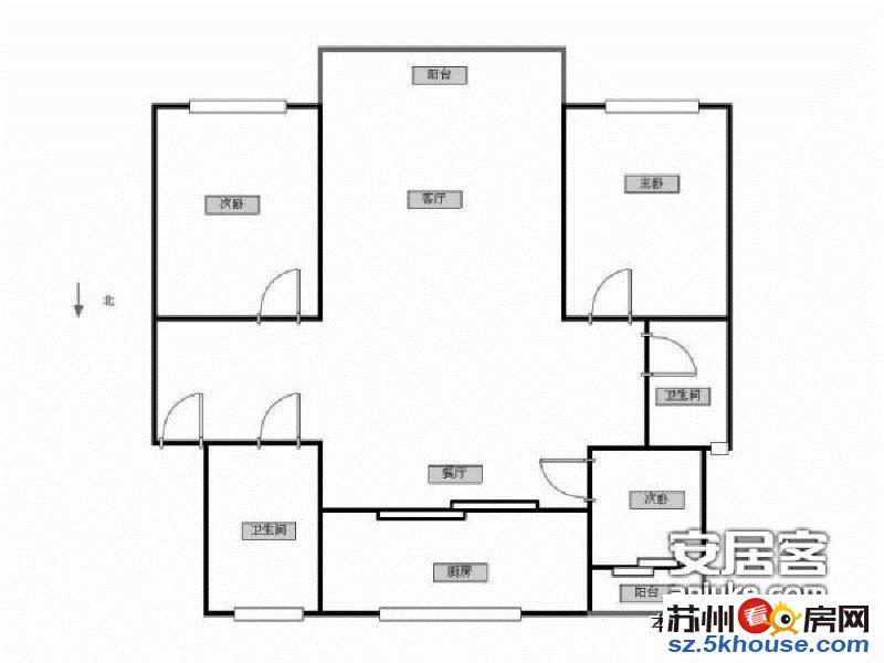 轻轨口华泰家园 精装3房 南北通透 降价30万单价2.1万