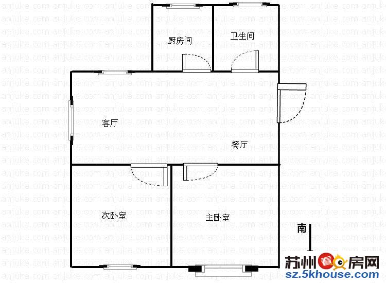 新庄新村 中装两房 南北通透   家具家电齐全 拎包入住