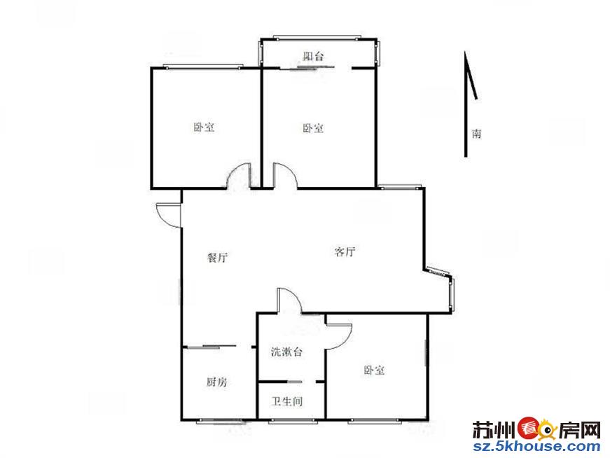 园区东方大道旁东方花园 精装三房 保养好 南北通透 看房随时