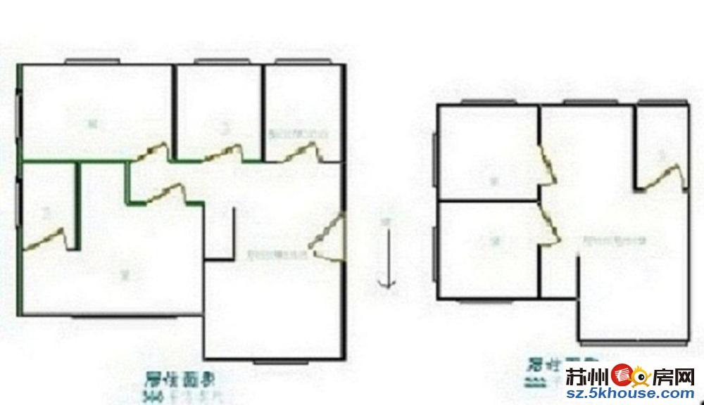 虹桥小区满2年婚装复式楼下86带独库诚售