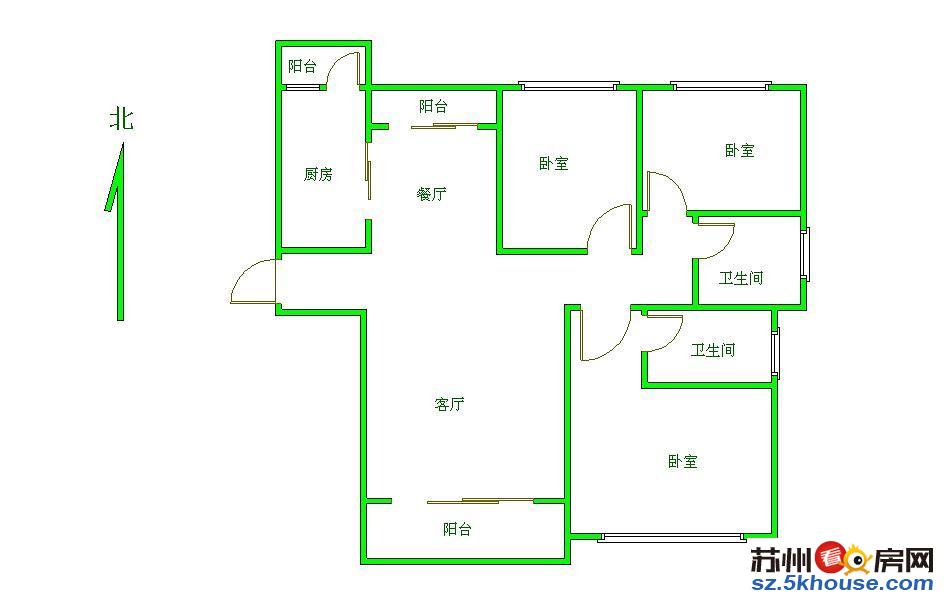 统装大三房 南北通透 保养好 高层采光视野 诚心