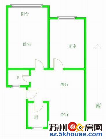 东环永林娄江苏安新村精装两房 一梯两户南北通透 房东换房急售