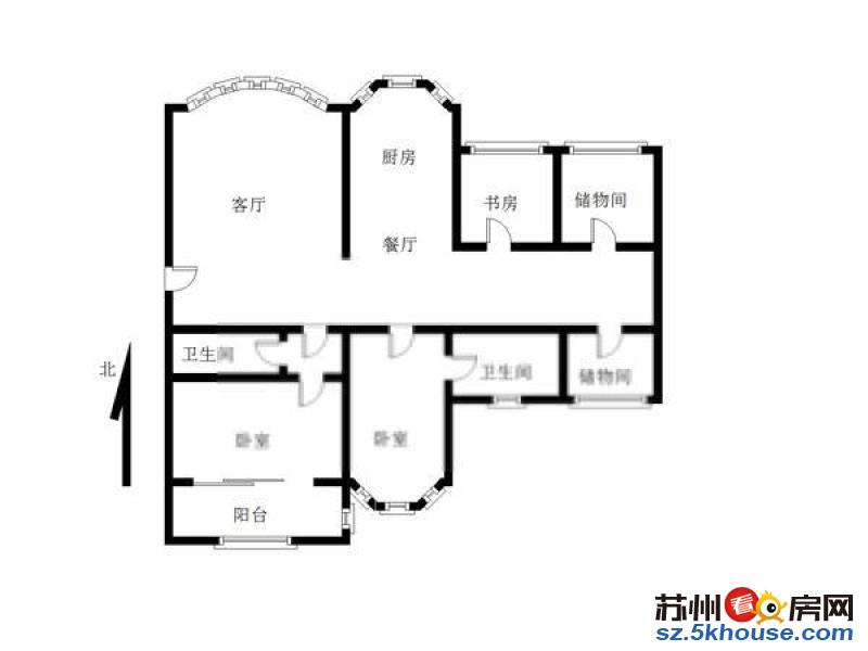 吴中东方大道 中海独墅岛3房出租 实勘图 品牌家具家电 随看