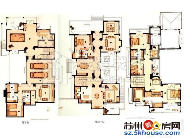 阳澄湖畔 银丽高尔夫独栋别墅 475平全新毛坯 送私家花园