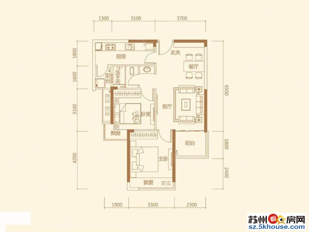 近滨河路地铁口 汇豪国际客卧分离 全新家电 拎包入住 可月付