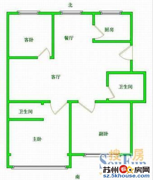 万枫家园 3房出租 中环高架 华润万家 购物方便 交通便利