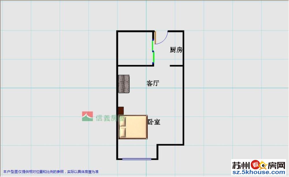 景园新出小户 家具家电全留 清爽精装 总价60万 有钥匙