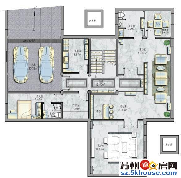 岚山别墅稀有大独栋诚心出售小区中间位置占地500平诚售