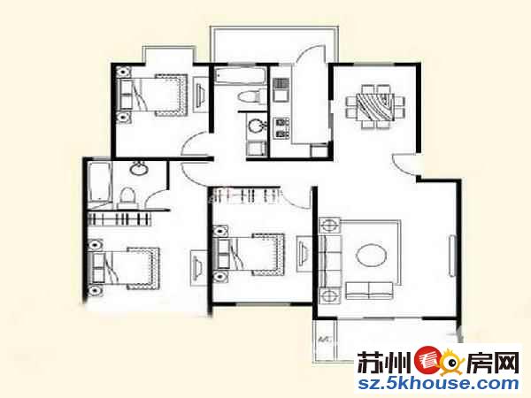 亿城天筑对面 毛坯大三房 单价1万1 房东换别墅 诚心卖