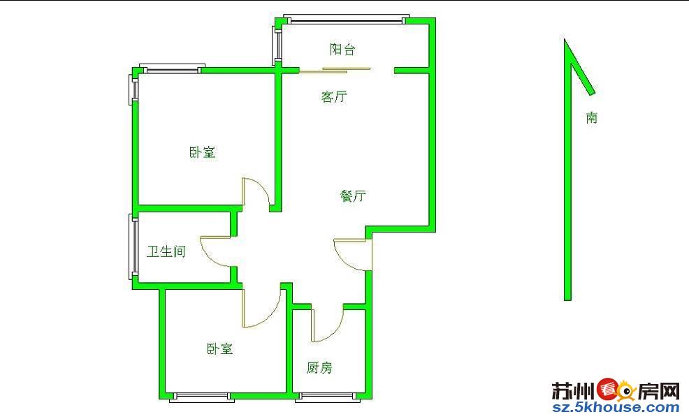 平江怡景  两房两厅  南北通透  楼层好   业主急售