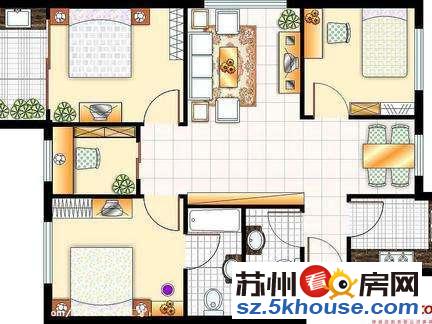 曙光苑三室一厅 家电齐全 交通方便 拎包入住可押一付一