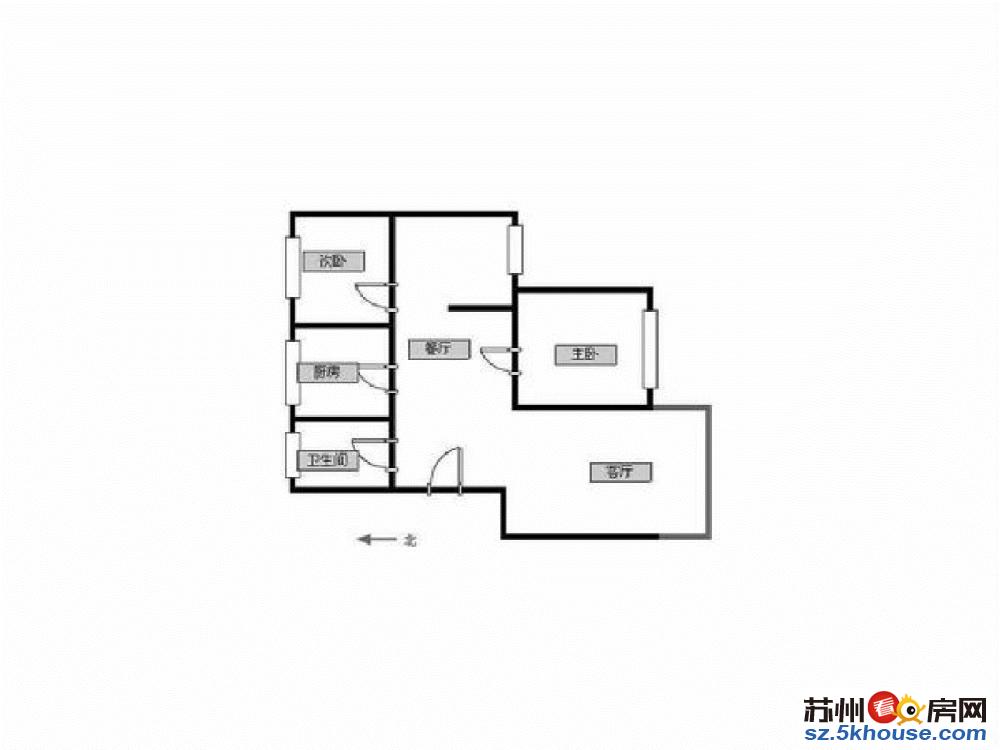 轻轨口 胥虹苑 新康花园三居室全明户型 出售送