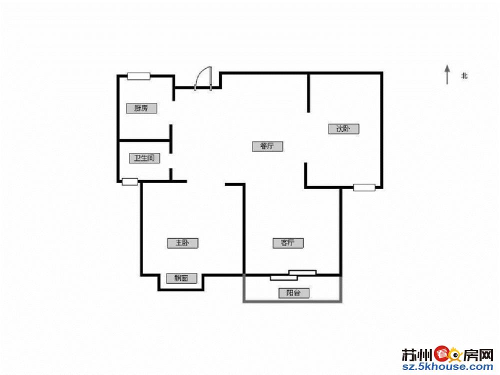 中吴红玺豪装 76.5平 两房两厅一卫 156万