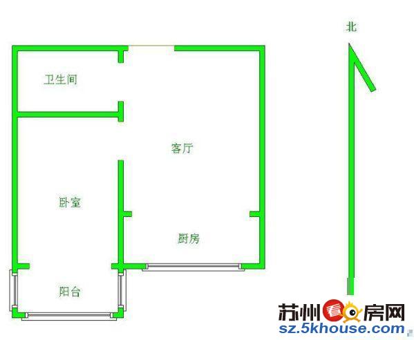 桐泾北路月星家居对面东沁苑精装修一室 临近石路