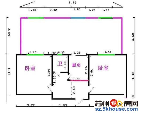 浪花苑豪装3房 房东自住保养好 买后拎包入住 你值得拥有