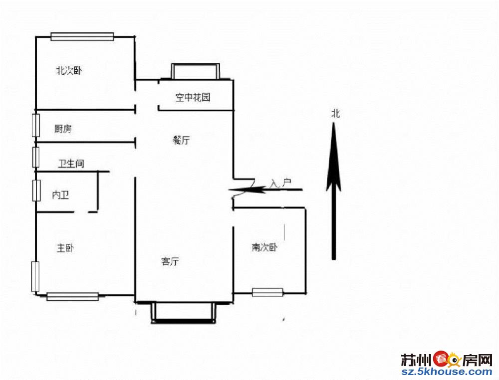 华村苑纯毛坯3房2厅2卫中高楼层价格实惠看房有钥匙