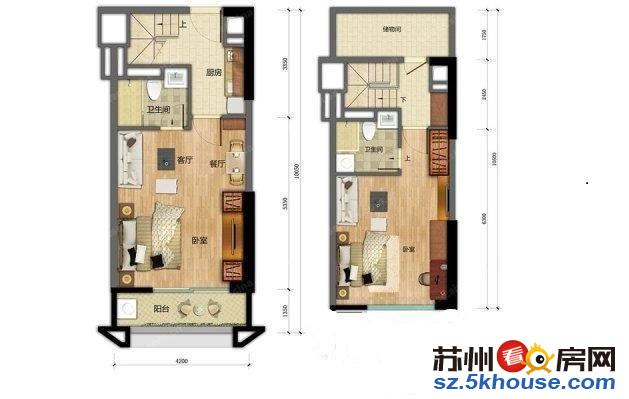 星健 双地铁口 复式挑高4.5米平江核心地段民用水电