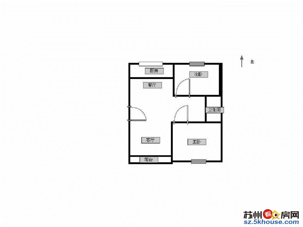 大润发路南 鸿锦新苑 90平162万 大2房 厅带阳台 诚心