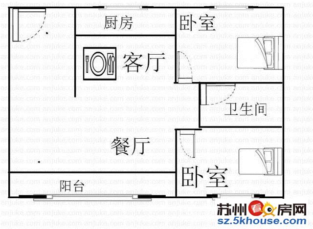 漕湖花园七区 两房 简装 带大汽 低于市场价 急卖96万