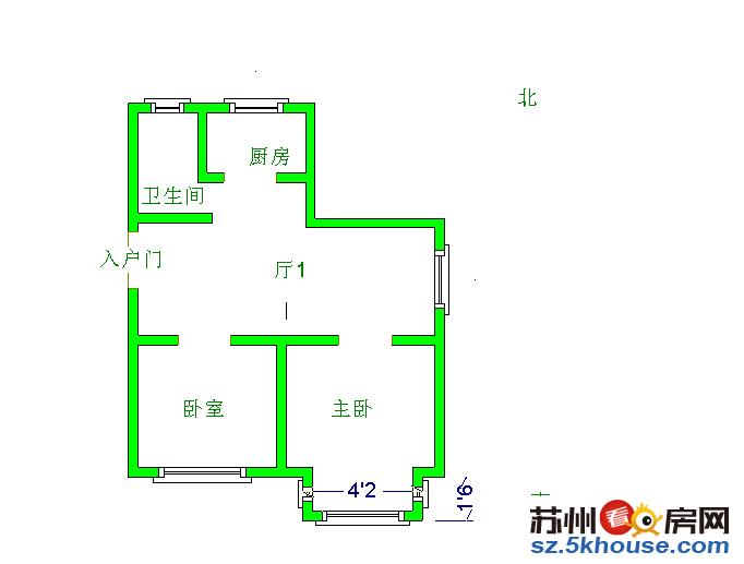 锦泽花园  满 二 精装  户型端正 环境优美 南北通透