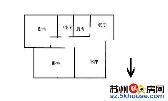 新出房源广济路 市立医院 北环高架 金塘新村精装修两房1楼