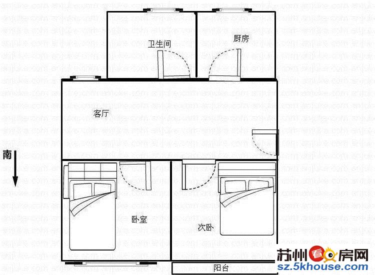 新上房源里河新村57平大两南房2楼精装108万东环杨枝旁