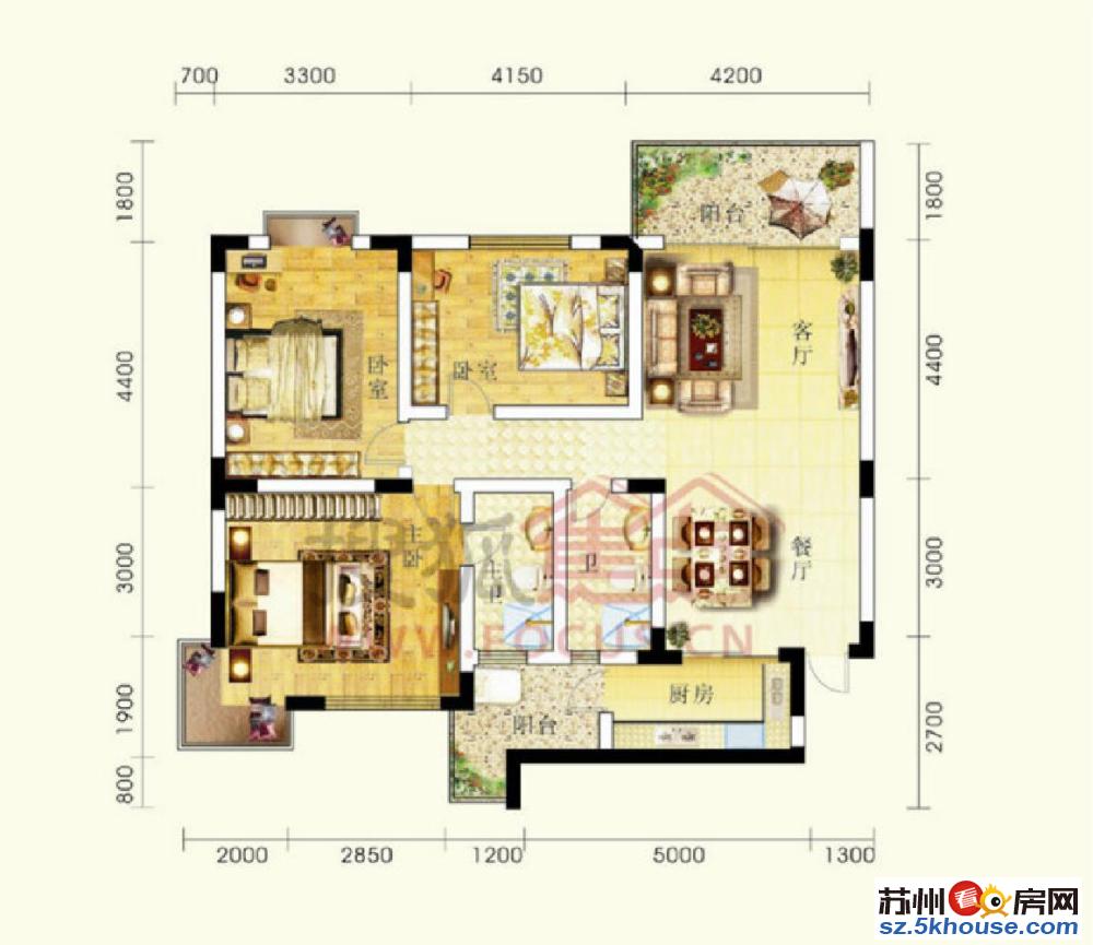 碧波双 南城丽景 精装通透大三房 房东自住装修 新上