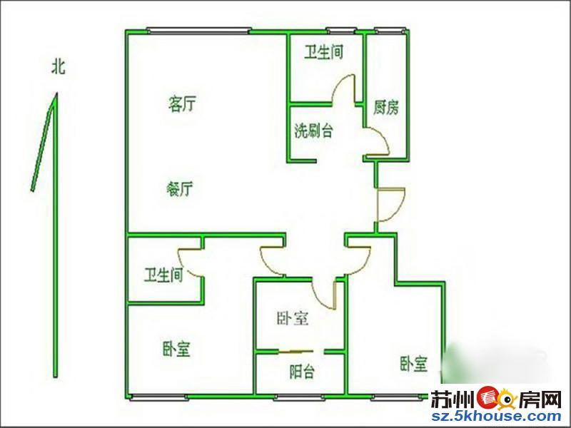 双湖广场旁 优山美地 精装三房 近娄葑文体中心 新