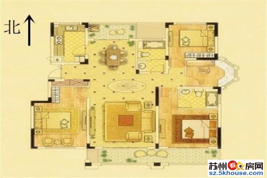 中南锦苑 350万 4室2厅2卫 毛坯阳光充足治安全面