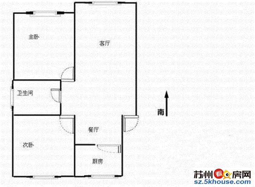 木渎地铁站影视城旁青山溪语精装2房2楼户型方正急售