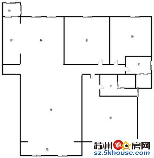 活力岛景观房水漾花城精装四房 全新家具家电配套齐全 拎包入住