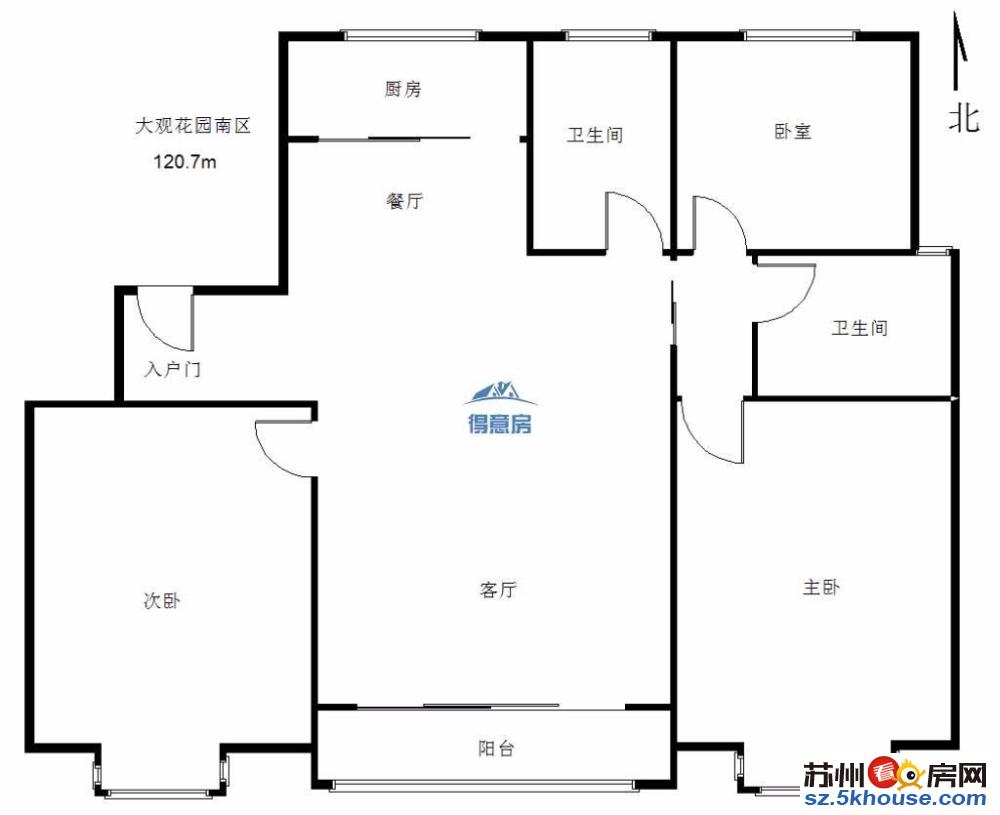 新上大观名园三房两卫多层3楼赠送汽车位自库急售