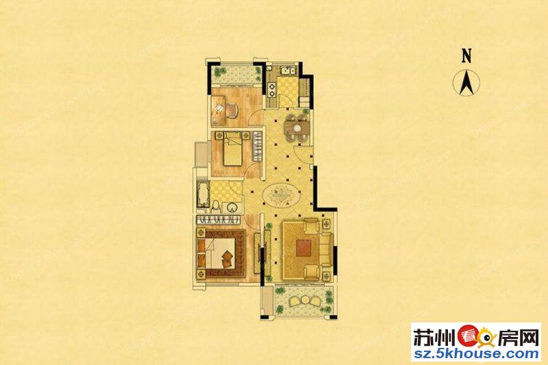 中南锦苑唯 一在售简装3房全明户型楼层高视野开阔看房随时