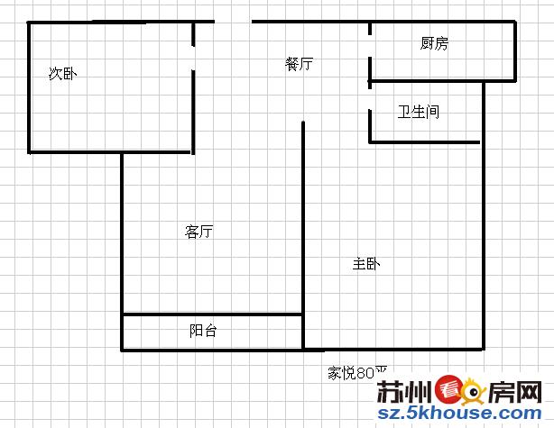 家悦花园74平米两室朝南毛坯房草桥135万