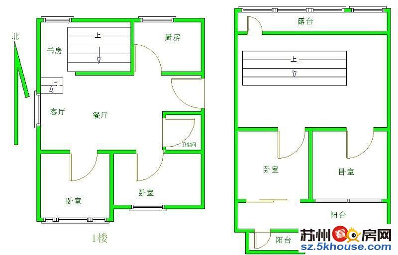 新苏安新村 均价一万六 精装大四房 5楼复式 20平独库