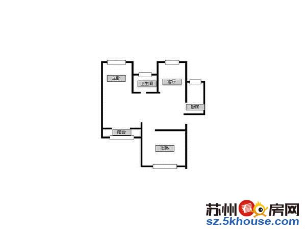 新南环新村 2室89平全新毛坯 配套成熟汇邻广场随时看房