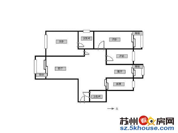 康锦苑南北通透精装两房中间层全天采光诚售有钥匙