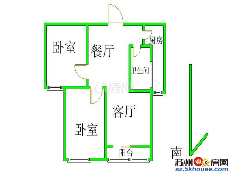 金鸡湖学校新上全南两室精装修拎包入住有钥匙城邦花园旁边