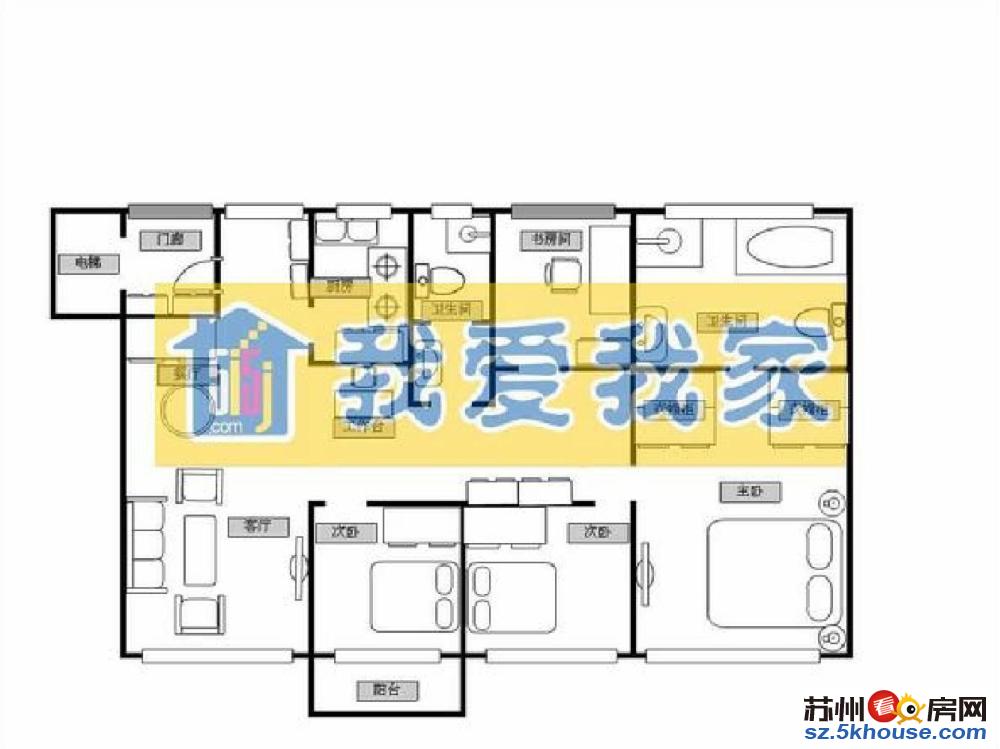 科技城万科 满两年 品质小区 装修四房两厅两卫 拎包入住