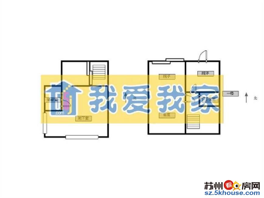 领秀江南旁 花园 上下4层 100平亭台院落200万装修